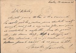 Handwritten Letter from Londa in Prague, 1948 Postcard