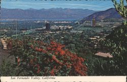 San Fernando Valley with Sheraton-Universal Hotel Postcard
