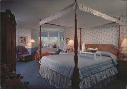 Apple Farm Inn Guest Room with Canopy Bed Postcard
