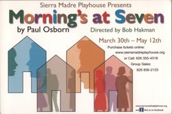 Sierra Madre Playhouse Presents "Morning's at Seven" Postcard