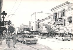 North Washington Street, Green Bay, WI, Summer 1966 Postcard
