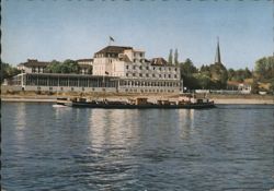 Rheinhotel Dreesen on the Rhine River, Bad Godesberg Postcard