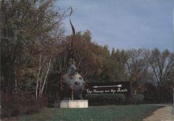 Entrance Sign and Sculpture, The House on the Rock Postcard
