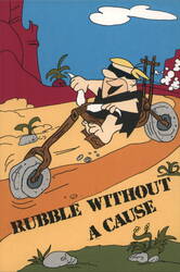 Rubble Without A Cause, The Flintstones Postcard