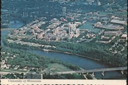 Aerial View of the University of Minnesota Postcard