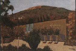 Painting of Kaufman's Store, San Anselmo, by Mozart Postcard