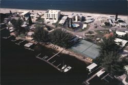 Aerial View of Weston's Resort, Gulf to Bay, Englewood, FL Postcard