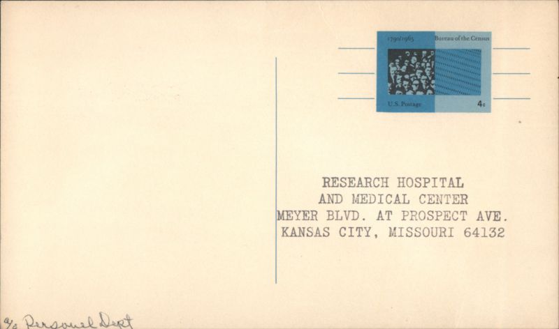 Volker Day Banquet Invitation Research Hospital Kansas City MO 1966 Missouri