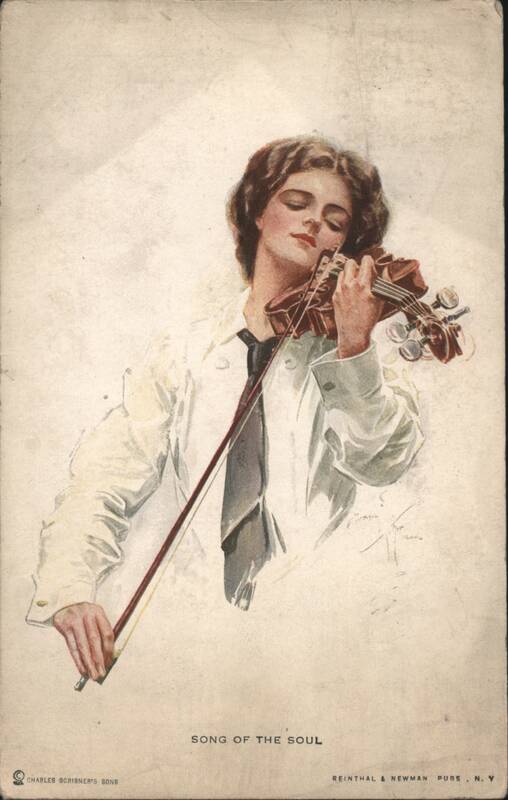 Woman Playing Violin, 'Song of the Soul' Music