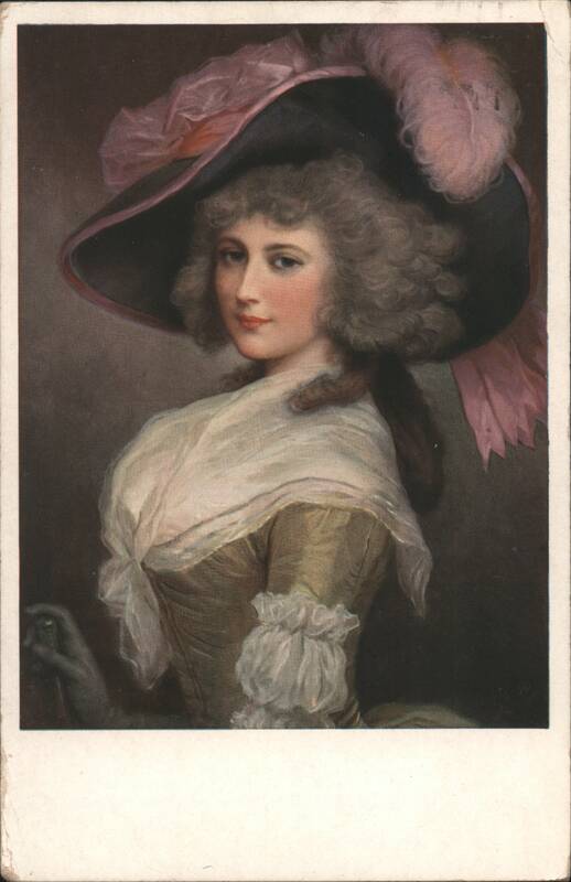 Princess Millinery Fall Opening, Woman in Large Feathered Hat Oakland California