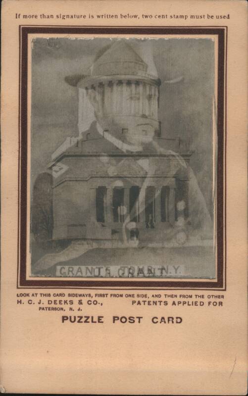 Lenticular Puzzle Card with Man in Uniform 3D (Lenticular)