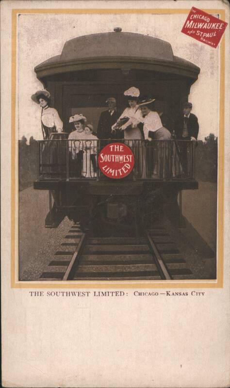 The Southwest Limited Train Observation Car, Chicago, Milwaukee & St. Paul Railway
