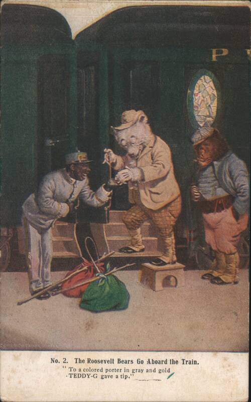 The Roosevelt Bears Go Aboard the Train, Comic Illustration