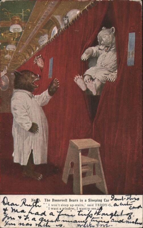 The Roosevelt Bears: Teddy-G Refuses to Sleep Upstairs in a Sleeping Car