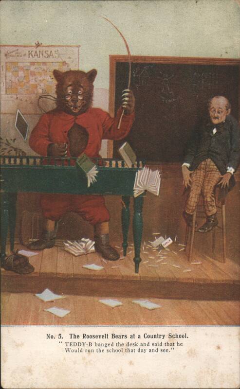 The Roosevelt Bears at a Country School: Teddy-B Bangs Desk