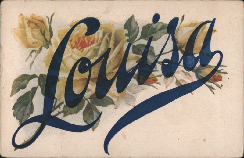 Louisa with Yellow Roses Names