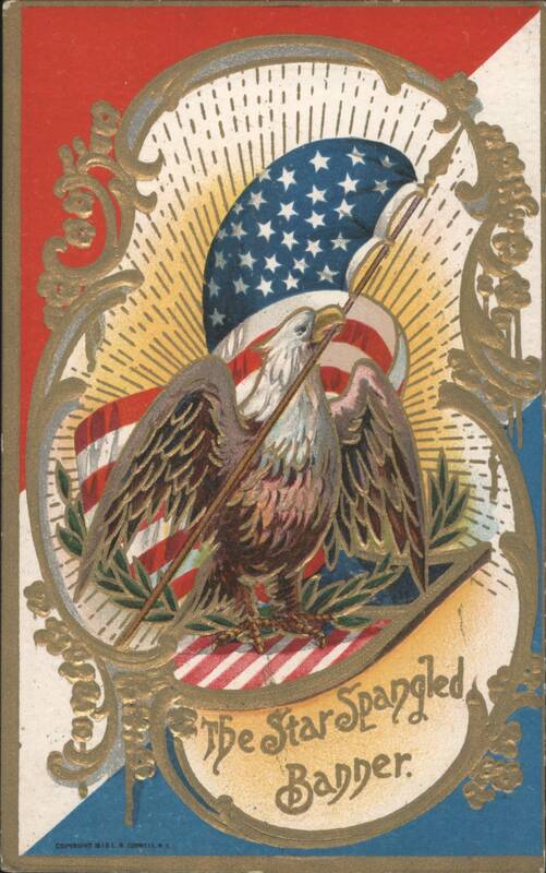 Bald Eagle with American Flag, The Star Spangled Banner