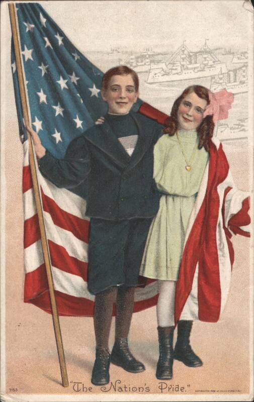 The Nation's Pride, Children with American Flag Patriotic