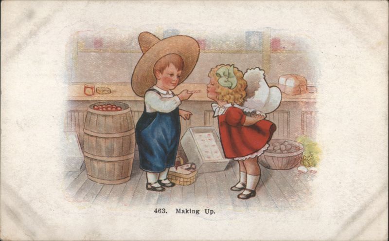 Children Making Up, Boy and Angel Girl