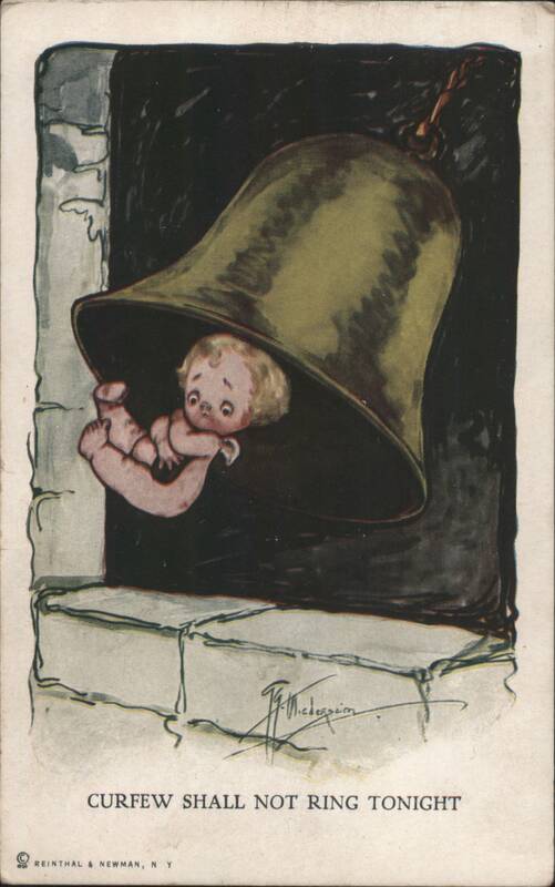 Baby Hanging from Bell, Curfew Shall Not Ring Tonight