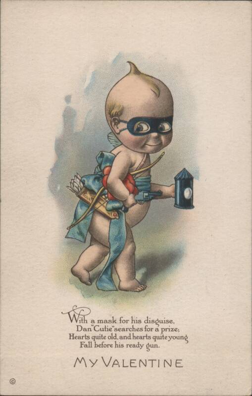 Masked Dan Cutie Cupid with Ready Gun, My Valentine