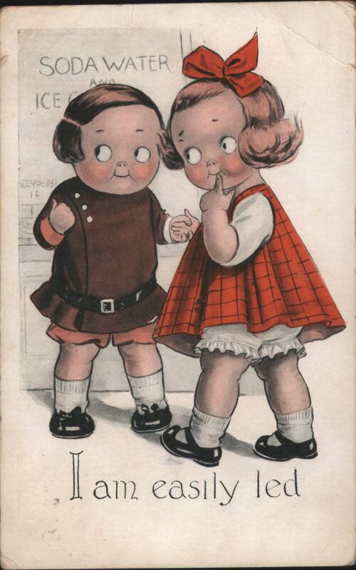 Illustrated Children 'I Am Easily Led' Soda Water Lollypops