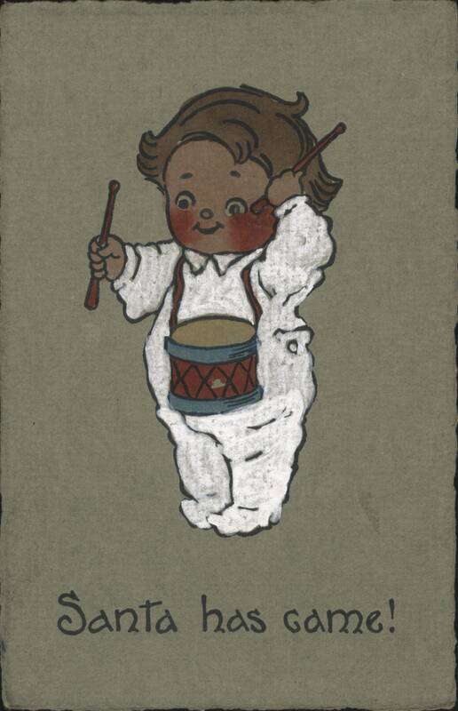 Baby Playing Drum, 'Santa has came!' Children