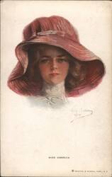 Miss America. Painted portrait by Philip Boileau 1910 Postcard