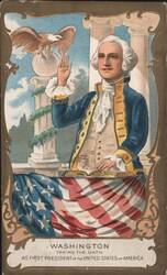 George Washington Taking Oath as First US President of America Postcard