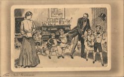 The New Governess Postcard