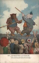 The Roosevelt Bears at the County Fair - Tightrope Walkers Postcard