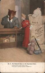 Roosevelt Bears in Department Store, Teddy-G Package Postcard