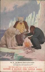 The Roosevelt Bears on the Iceberg, Teddy-B Cooking Fish Postcard