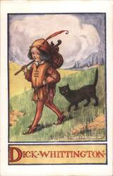 Dick Whittington and His Cat by Flora White Postcard
