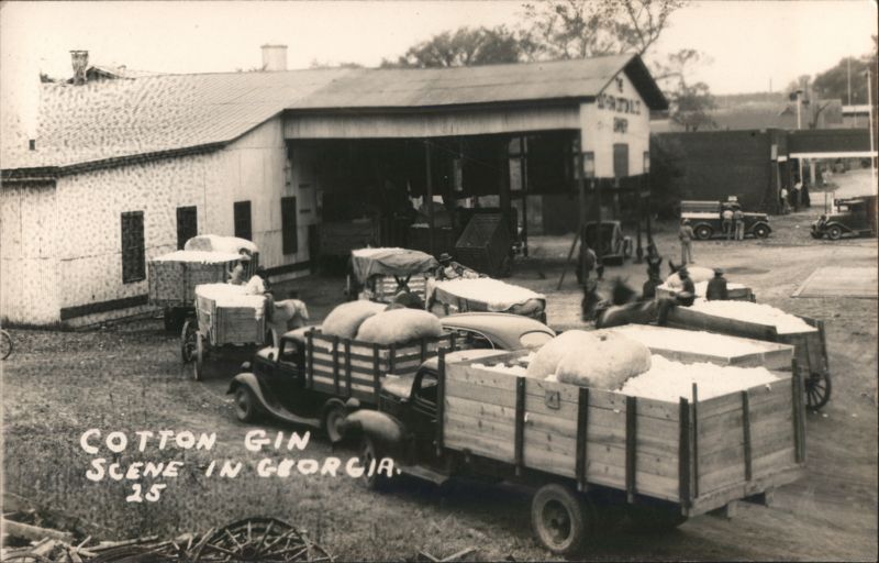 Cotton Gin Scene in Georgia