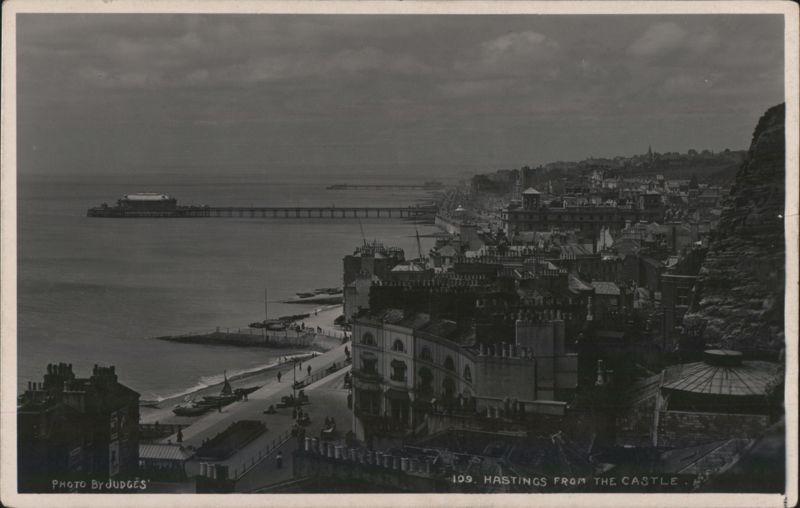 Hastings from the Castle, Pier, Coastal View United Kingdom