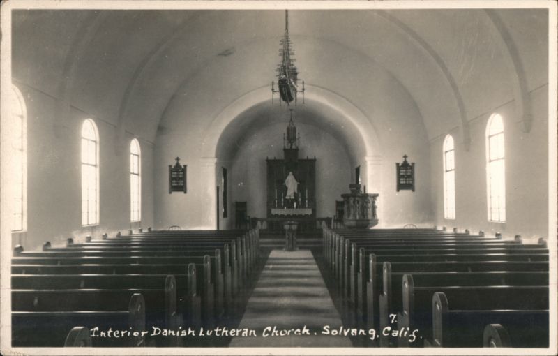 Interior Danish Lutheran Church, Solvang California