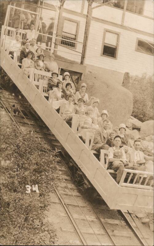 Mt. Manitou Scenic Incline Trip, People on Incline Colorado