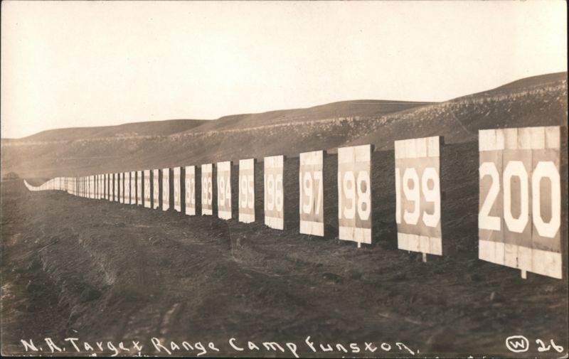 N.R. Target Range Camp Funston Fort Riley Kansas World War I