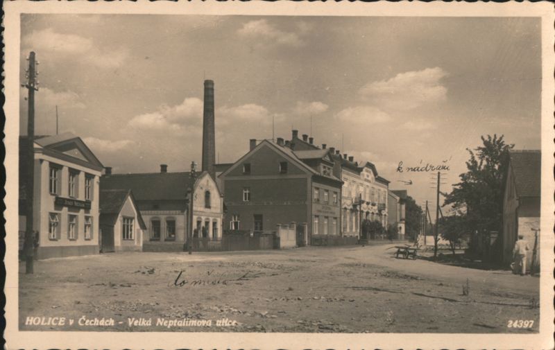 Holice, Velká Neptalimova Street, Factory Chimney Czechoslovakia