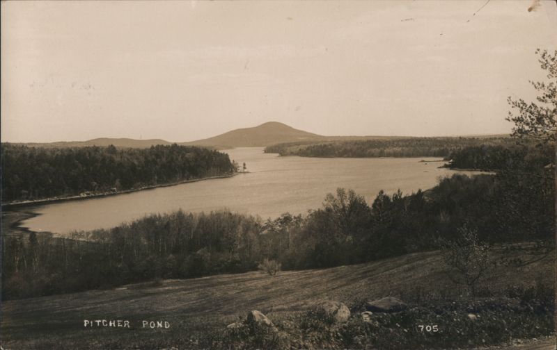Pitcher Pond Scenic Landscape View Lincolnville Maine