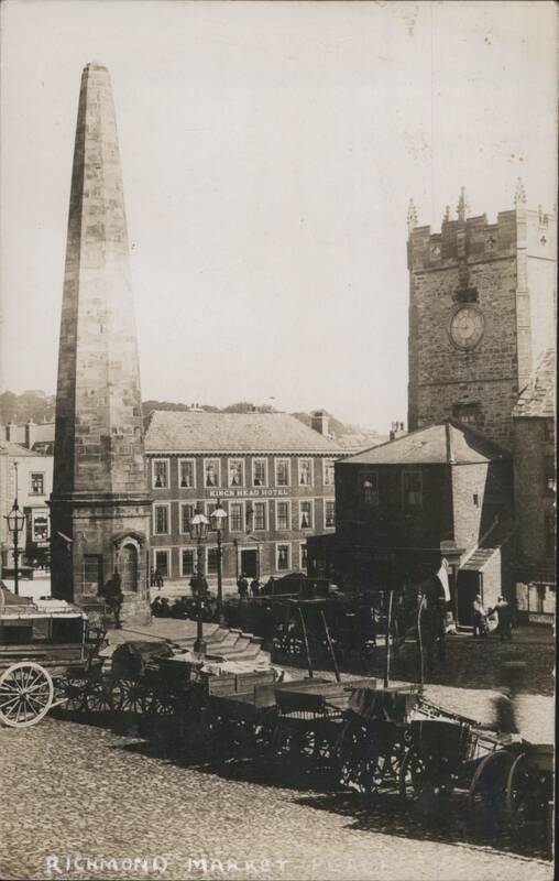 Richmond Market Place with Obelisk and Clock Tower
