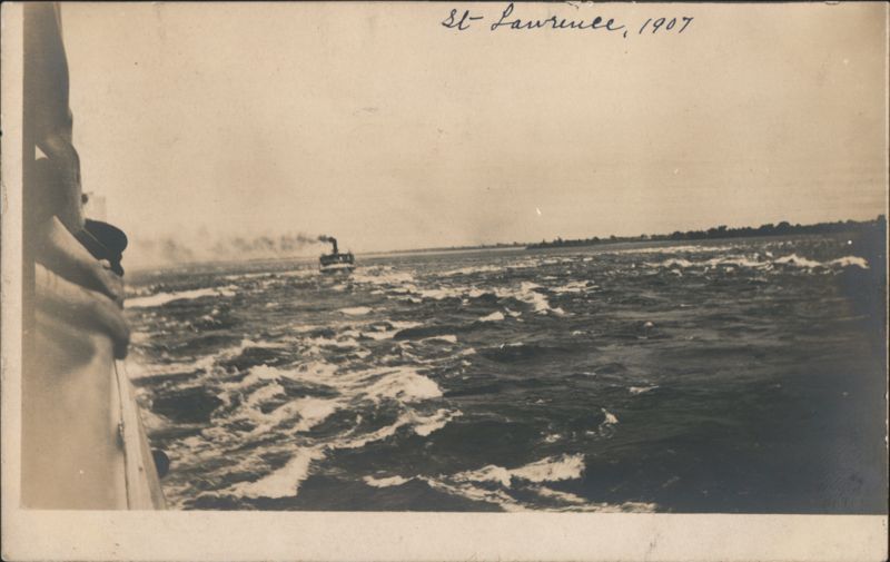 St. Lawrence River Rapids, 1907 Steamers