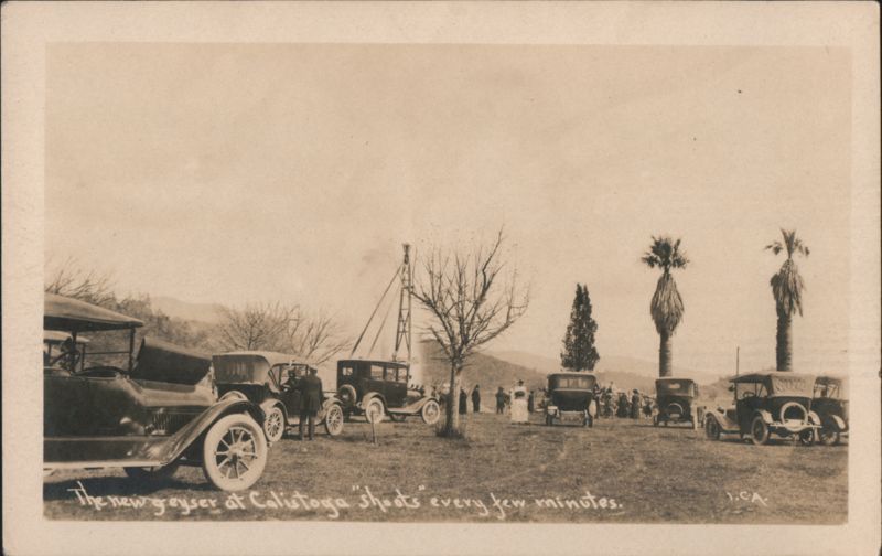 New Geyser at Calistoga Shoots Every Few Minutes California