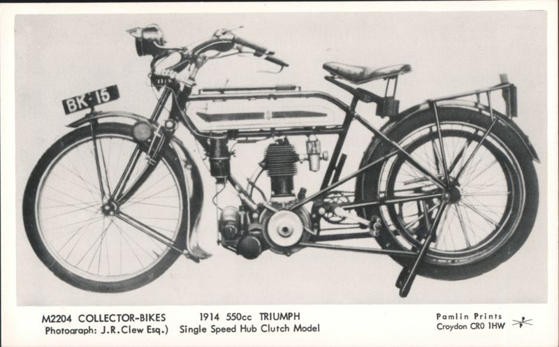 1914 550cc Triumph Single Speed Hub Clutch Model