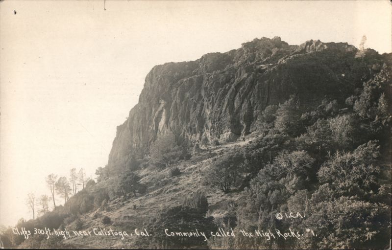 High Rocks Cliffs, 300ft high, near Calistoga