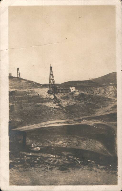 Oil Derricks on Hilly Terrain
