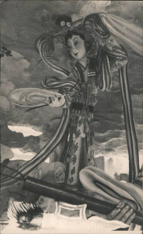 Chinese Goddess Figure with Sleeping Person Artwork China