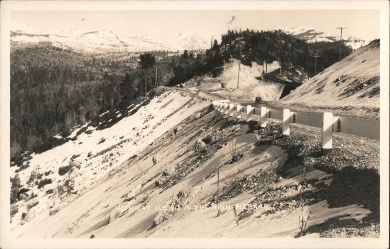 Highway U.S. 10 in the High Sierras