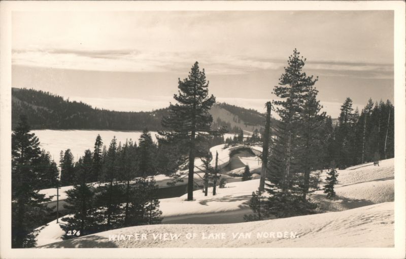 Winter View of Lake Van Norden California